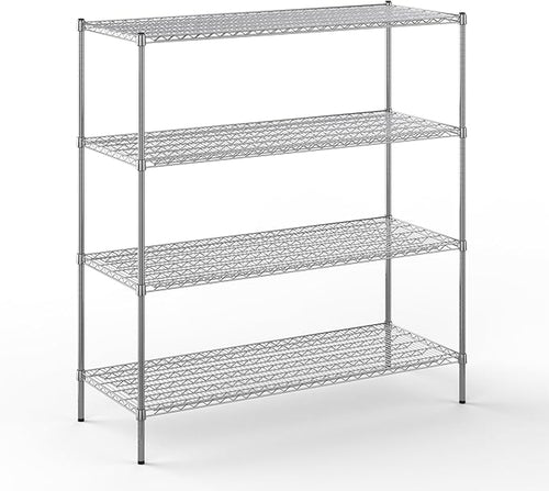 24" Deep x 60" Wide x 64" Height Wire Shelving Kit | 4-Tier | NSF Commercial by Regal+Altair