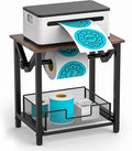 Label Holder for Rolls and Fan-Fold Labels, Thermal Sticker Holder for Desktop by Semohop