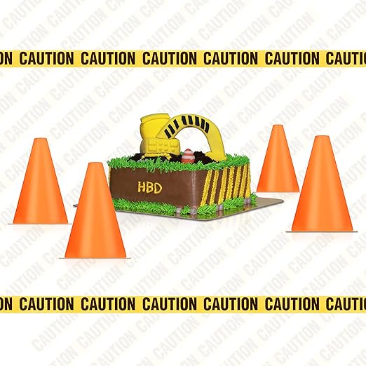 Frienda 11 Pcs Construction Birthday Party Supplies Plastic Traffic Cone - Image 5