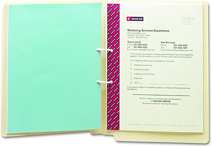 Smead End Tab Fastener File Folder, Shelf-Master® Reinforced Straight-Cut Tab - Image 3
