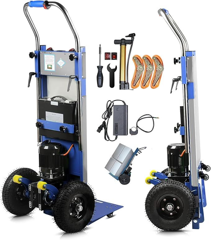Electric Stair Climbing Dolly, 1250W Electric Hand Truck by kaiwrxin