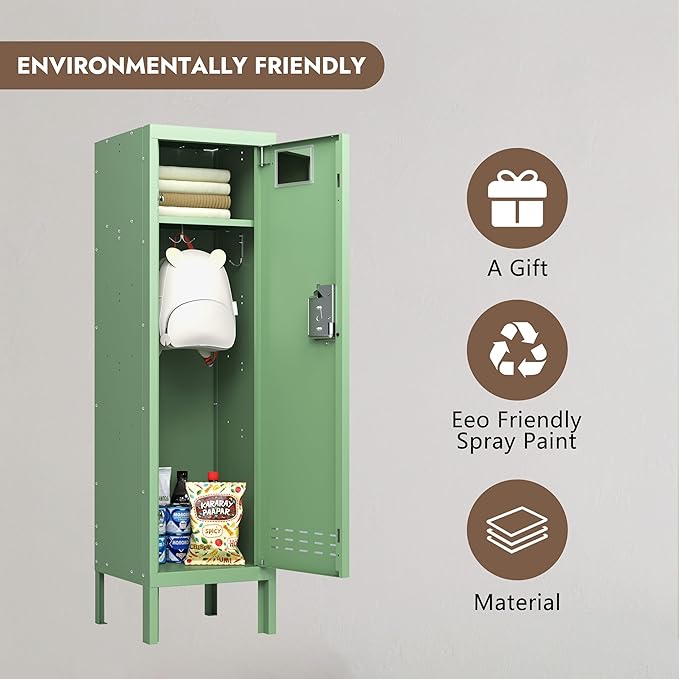 Metal Kids Locker, Metal Cabinet Storage Lockers, Lockable - Image 6