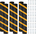 6 FT Heavy Duty Rubber Speed Bump 6-Pack, Driveway Cable Protector Ramp by Unknown