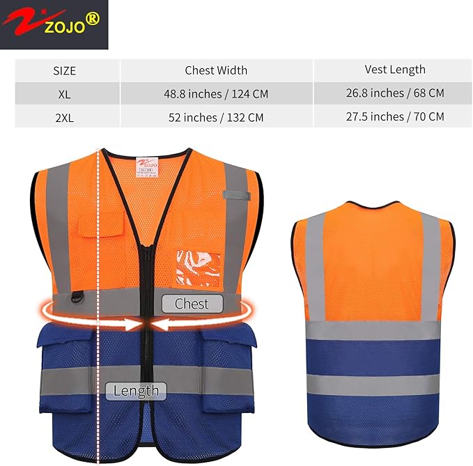 zojo High Visibility Safety Vests - Image 2