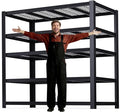 62" W 3050LBS Storage Shelves Unit, 5 Tier Heavy Duty Metal Shelving Unit and by Unknown