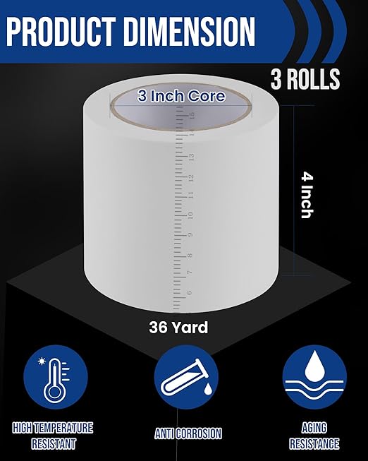 Lichamp 3 Rolls Vinyl Tape, Premium Safety Marking and Traffic Floor Marking - Image 2