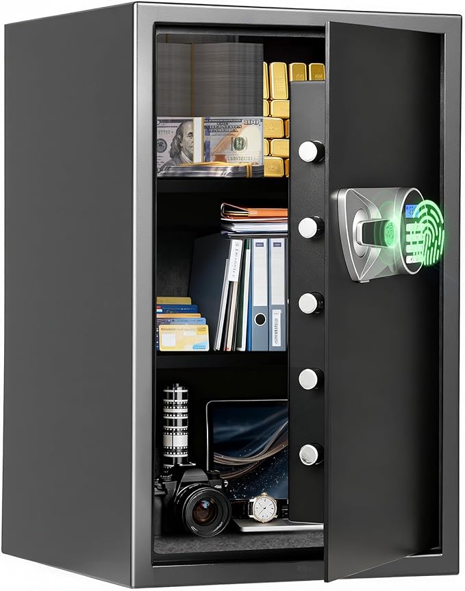 BlackSmith Large Biometric Safe 2.7 Cub Home Security Safe by BlackSmith