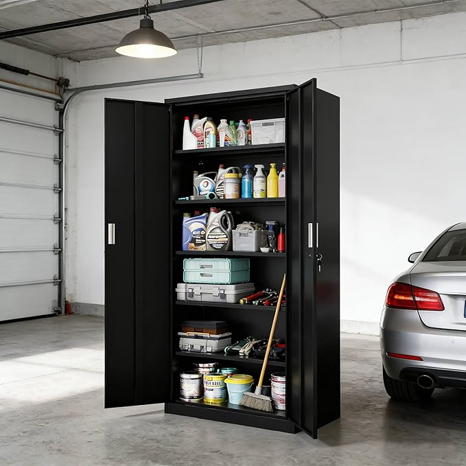 VINGLI Metal Garage Storage Cabinet - Image 2