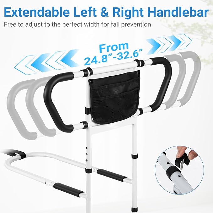 Klvied Bed Rails for Elderly Adults Safety, Bed Side Rails - Image 5