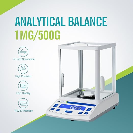 LICHEN Lab Scale High Precision Scale Laboratory 0.001gx500g Accuracy Lab - Image 2