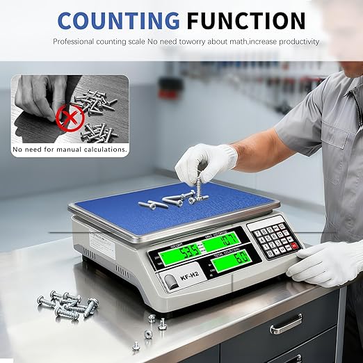MEIYA Industrial Counting Scale, 30kg/0.5g Digital Coin Scale - Image 3