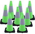 BESEA 8Pack 18" inch Traffic Cones Green Safety Cones PVC Construction Cones by BeSea