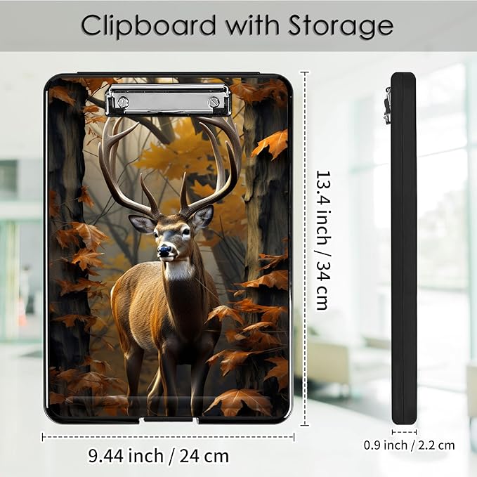 Clipboard with Storage, Office Supplies Nursing Clipboards Folder with Pen - Image 2