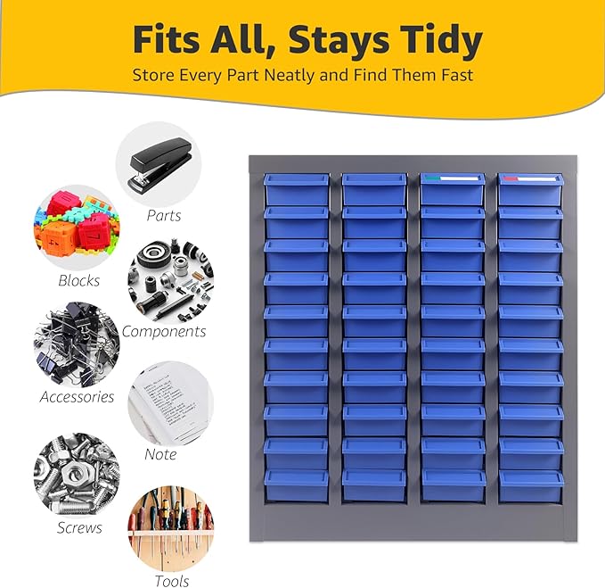 40 Drawer Parts Cabinet Organizer - Image 5