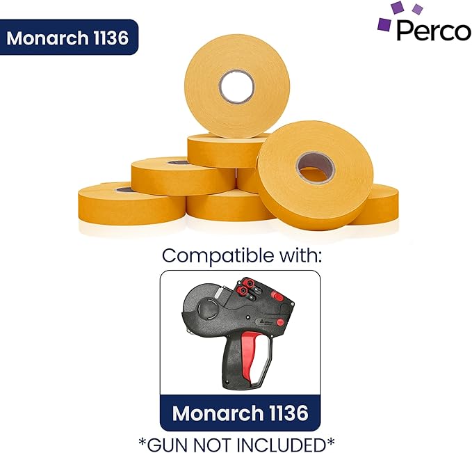 Perco Florescent Orange Pricing Labels - Image 2