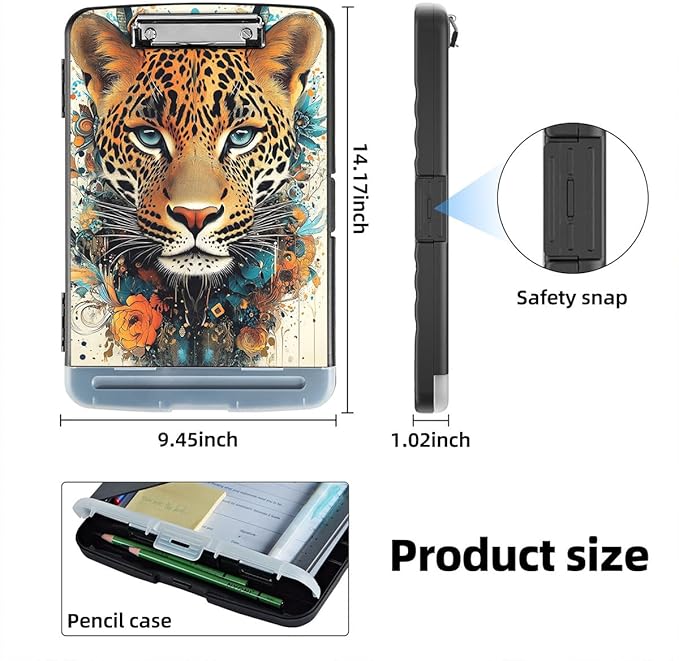 Clipboard with Storage Box & Pen Holder, Heavy Duty Clip Boards 8.5x11 - Image 2