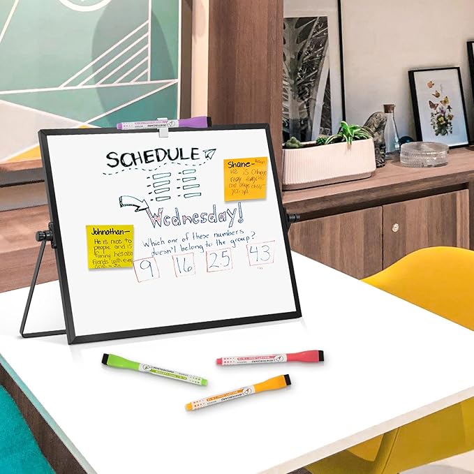 Dry Erase Magnetic White Board, Portable Small Whiteboard Set - Image 6