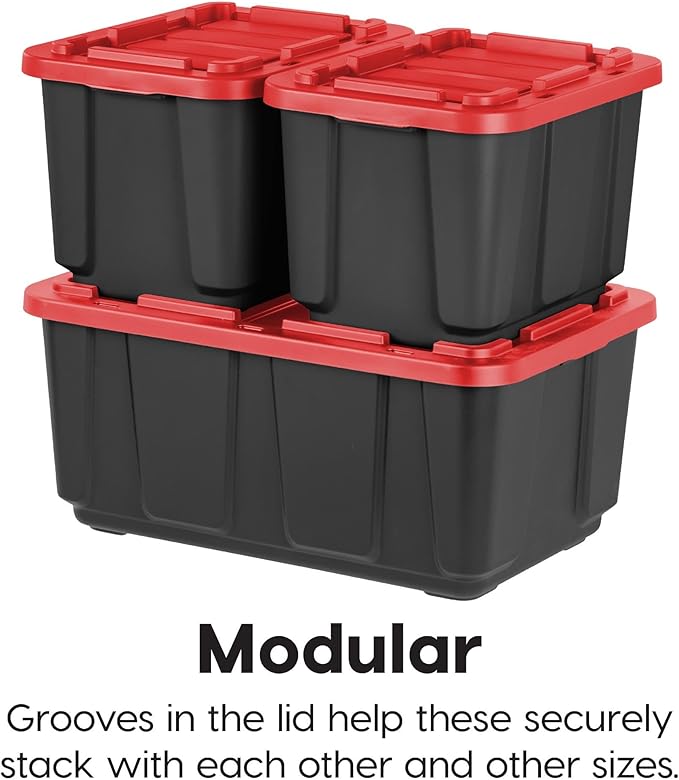 IRIS USA 4-Pack 12 Gallon Storage Bins - Image 5