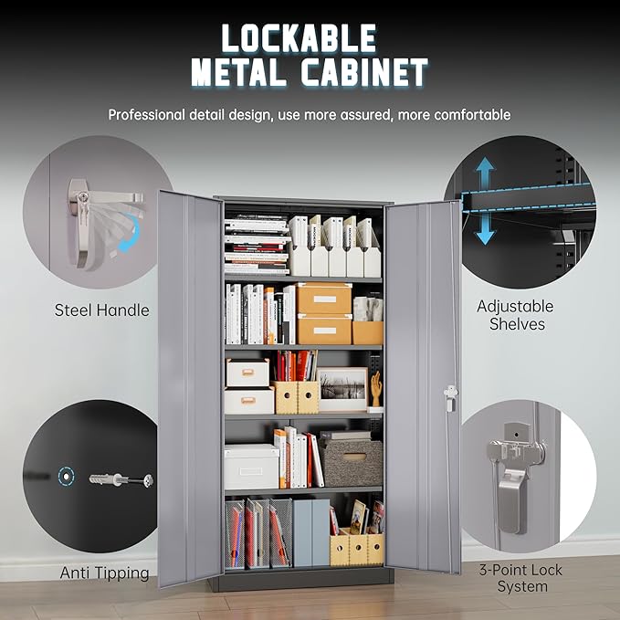 Superday Metal Storage Cabinet - Image 6