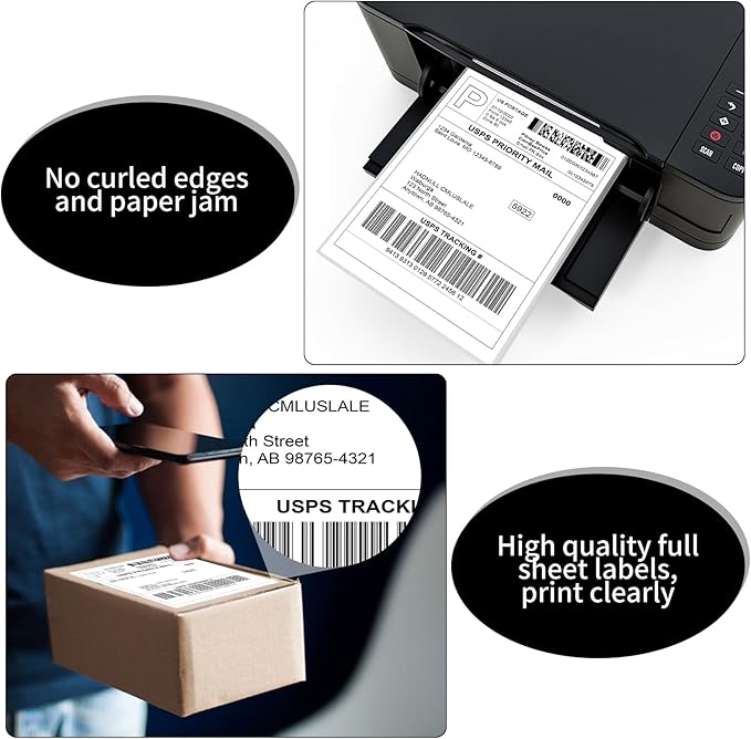 8.5" x 11" Full Sheet Label Sticker Paper - Image 5