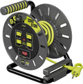 Masterplug 3ft Cord Reel, Retractable Extension Lead by Masterplug