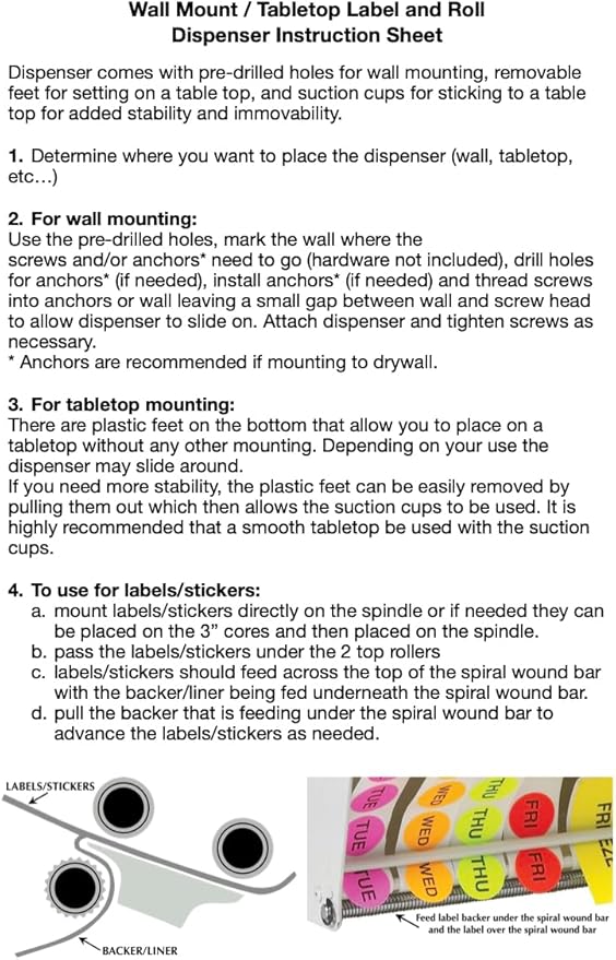 Wall Mount Label Dispenser - Image 5
