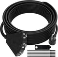 14/3 Gauge Heavy Duty Outdoor Extension Cord 12 FT, 90 Degree Angled 3 Prong by Kxable