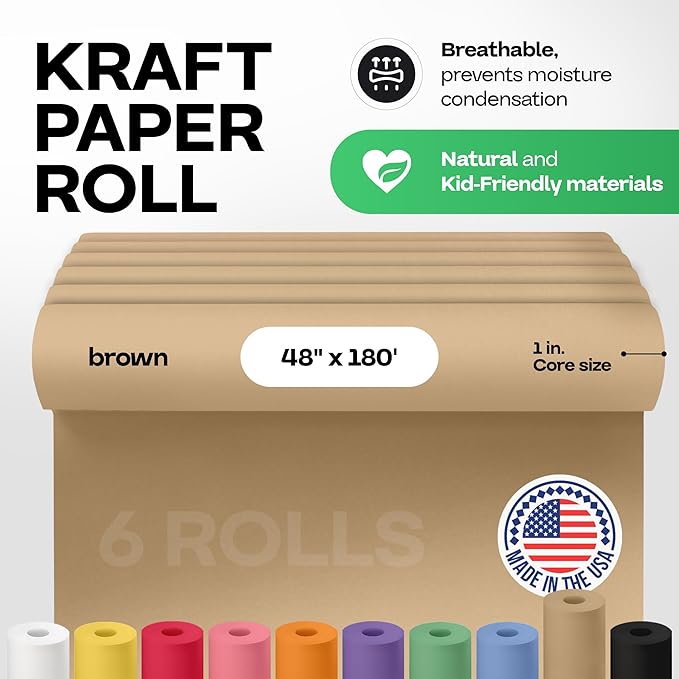 Brown Kraft Paper Roll 48" x 2160", Crafts/Arts - Image 2