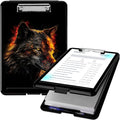 Clipboard with Storage, High Capacity Plastic Storage Clipboard with Pen Holder by Qindaiwen