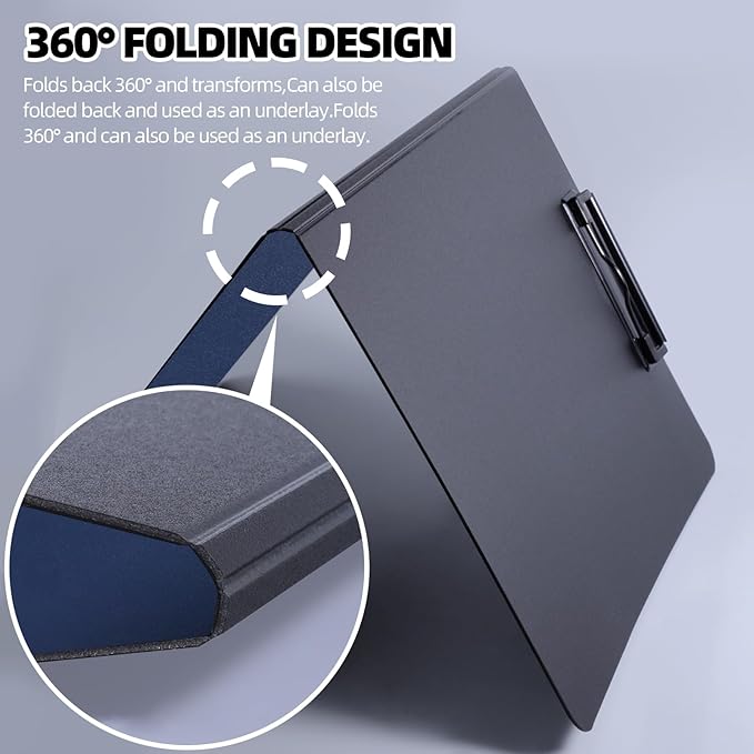 Clipboard Folder, 360 Degree Foldable Binder Clipboards - Image 4