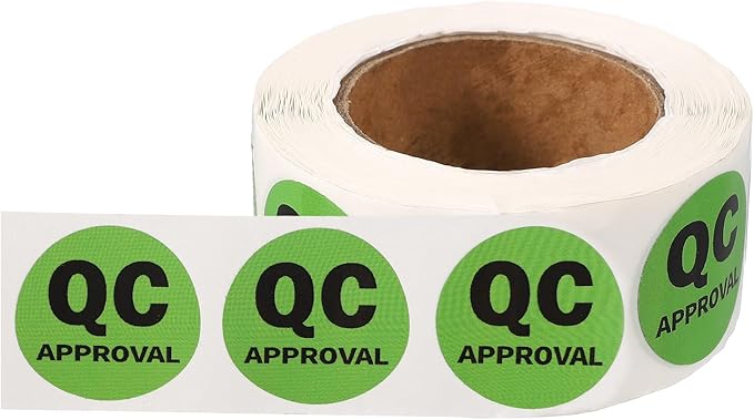 PATIKIL 360 Pcs 1 Roll QC Approval Labels, 1 Inch Circle Inventory Control by PATIKIL