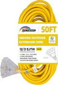 3-Outlets Indoor Outdoor Extension Cord Weatherproof by HONDERSON