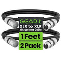 GEARit XLR Male to Female Microphone Cable 3-Pin Balanced Shielded Mixer by GEARit
