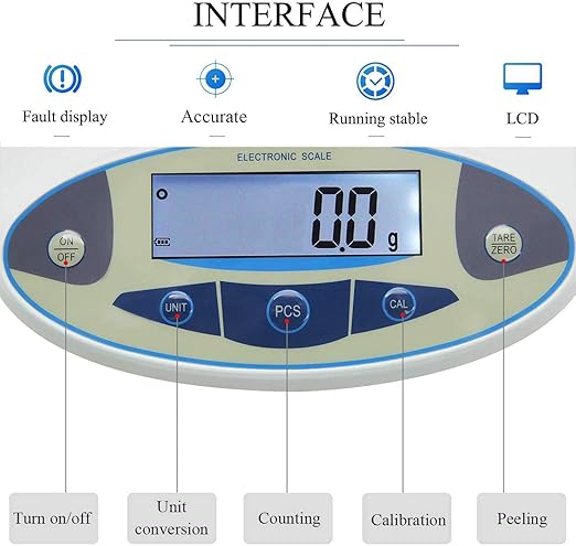 CGOLDENWALL Lab Scale 30kgx0.1g Digital Precision Scale Electronic Balance - Image 2