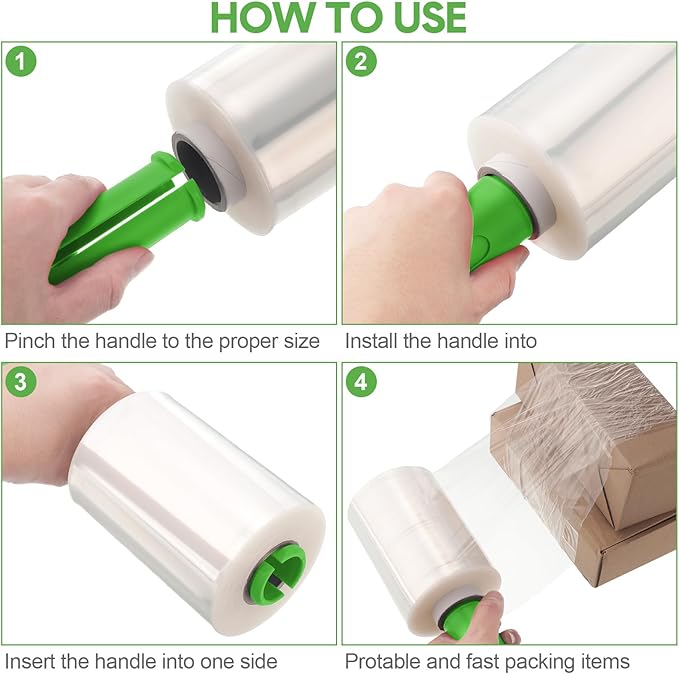 Jutom 8 Pcs Stretchy Wrap Roll Plastic Wrap - Image 4