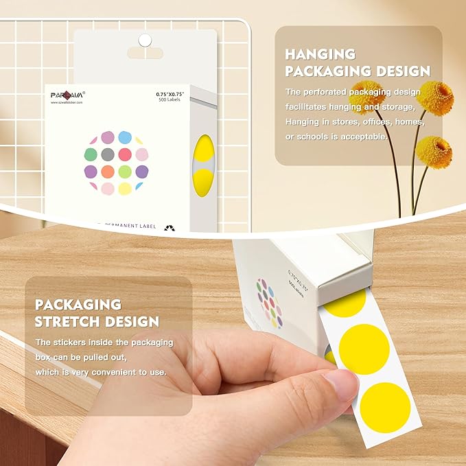 PARLAIM 3/4 Inch Color Coding Label Stickers - Image 3