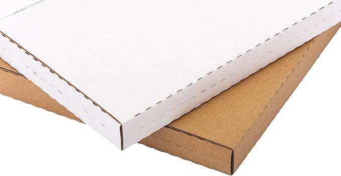 50 Pack 7" 45 RPM Vinyl Record Mailers, 7.5"L x 7.5"W x 1.1"H Kraft Corrugated - Image 4