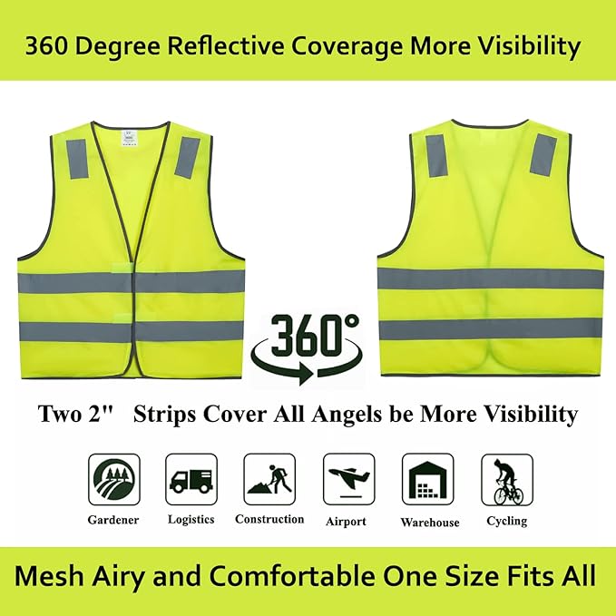 Safety Vests 10 Pack - Image 4