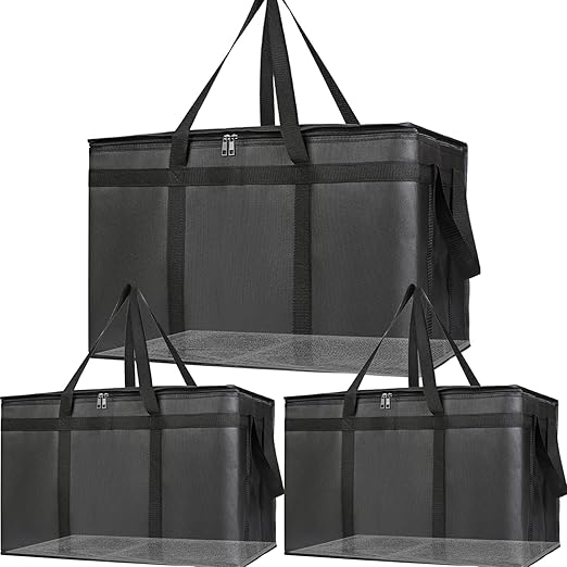 Bodaon Large 3-Pack Insulated Food Delivery Bag by Bodaon