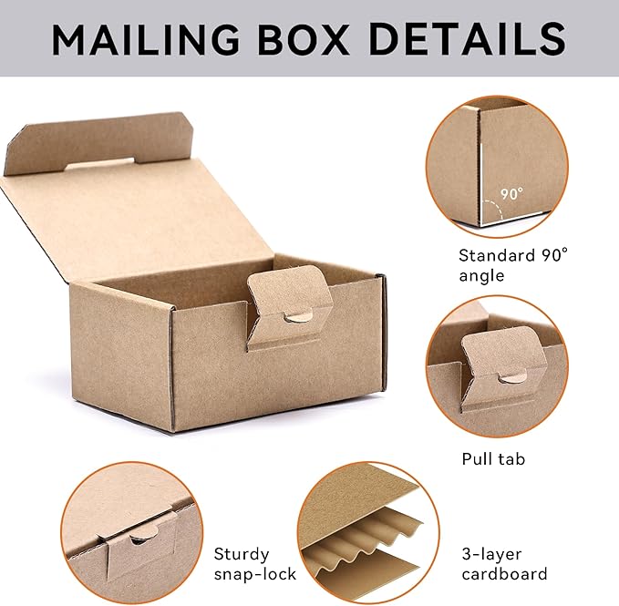 Small Shipping Boxes 3.5x2.2x1.6 Inches, Gift Packaging - Image 4