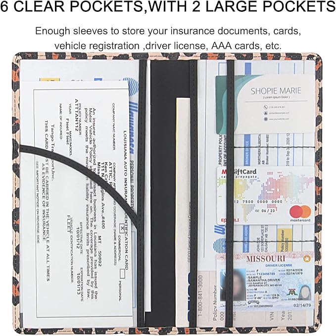 Premium Car Registration & Insurance Card Holder - Image 4