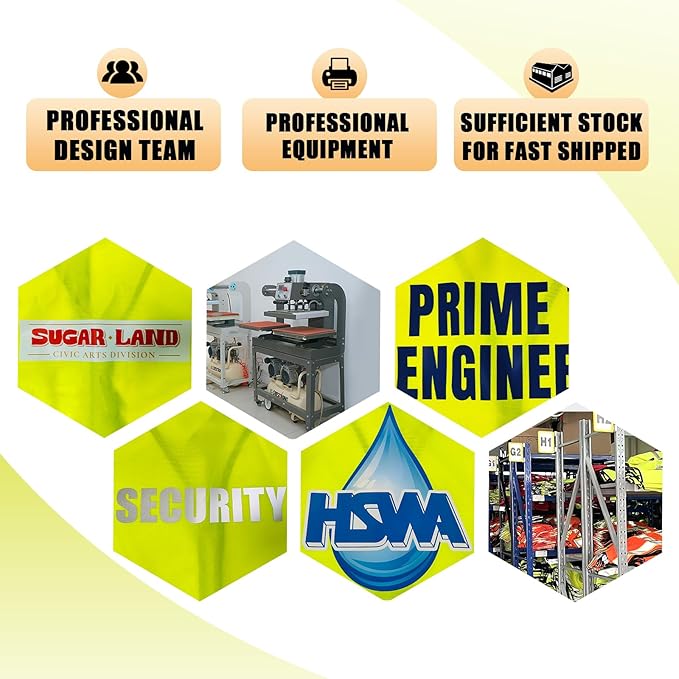 BeautyWill Custom Safety Vest Customized Logo Class 2 High Visibility - Image 6