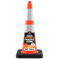 Xpose Safety 28 Inch Orange Slim Line Traffic Cones Heavy Duty 10lb by XposeSafety