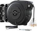 SURAIELEC 50FT Retractable Extension Cord Reel, 14AWG/3C SJTOW Heavy Duty Power by SURAIELEC