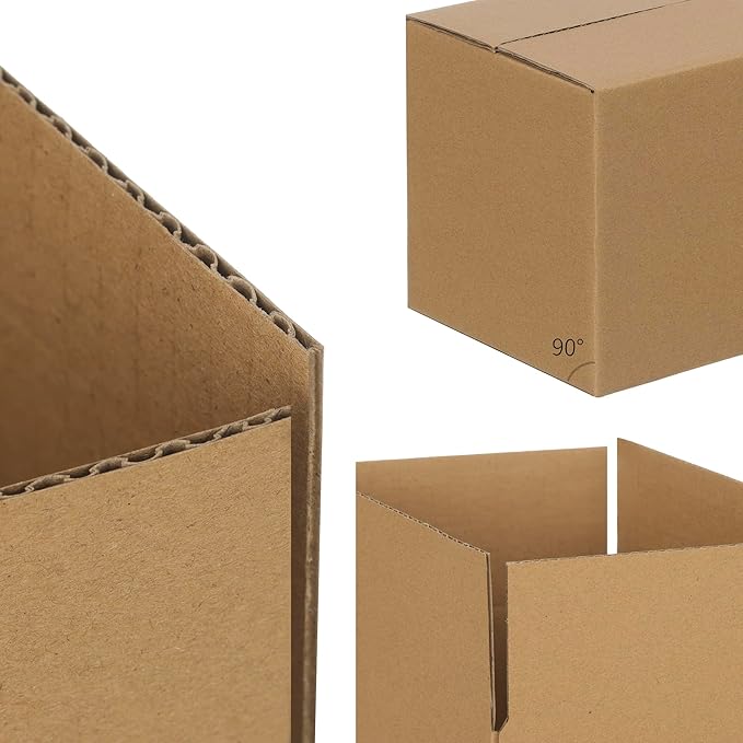 FARRAY 100 Pack Shipping Boxes 5x5x5 inches, Study Corrugated Small Cardboard - Image 4