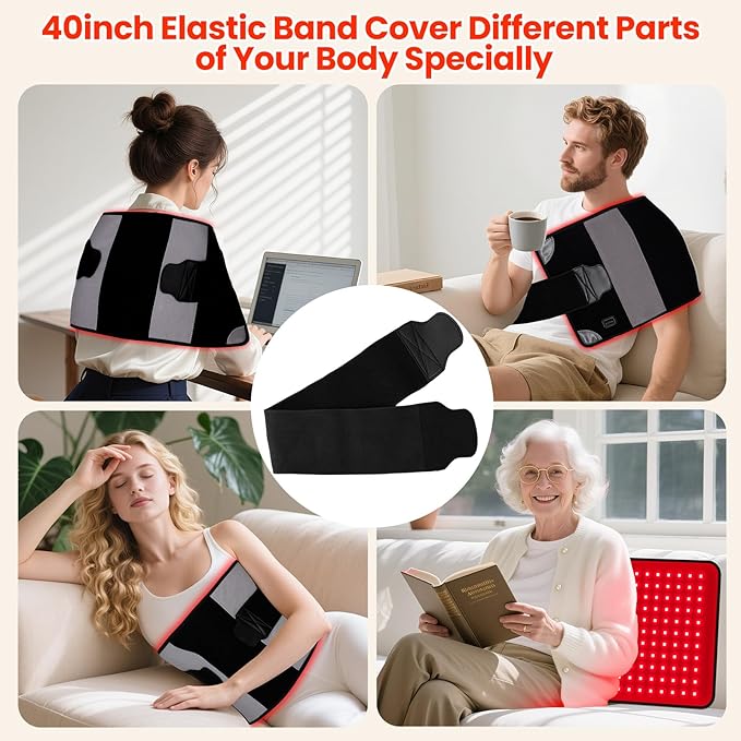 Red Light Therapy for Body, 242 LEDs Infrared Light Therapy for Body Back Waist - Image 6