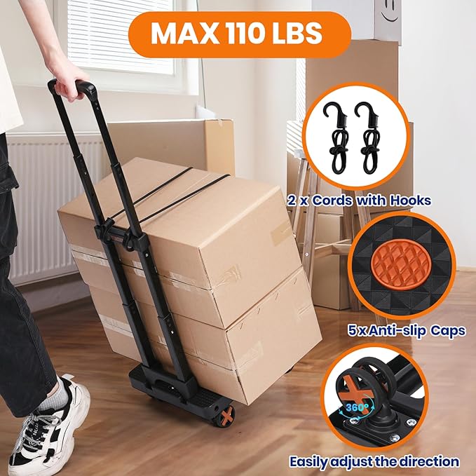 Folding Hand Truck, Dolly Cart - Image 5