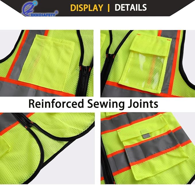 Reflective Safety Vest for Men Women - Image 7