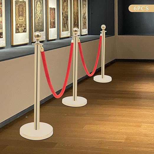 6-Post Velvet Rope Stanchions - Image 2