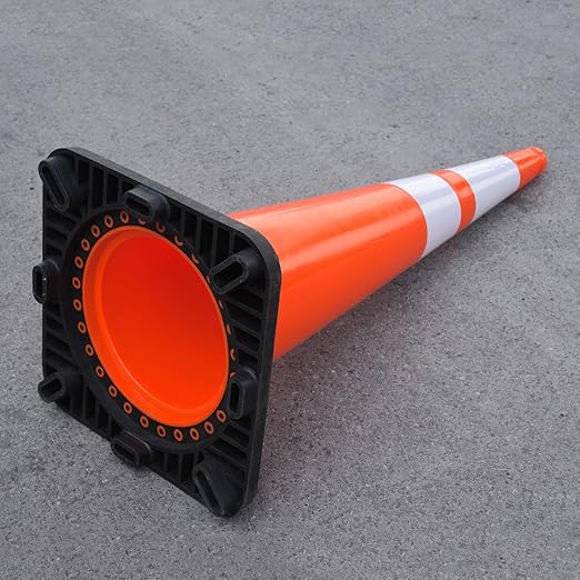 6 Pack Extra Large 36" Inch PVC Traffic Cones - Image 4